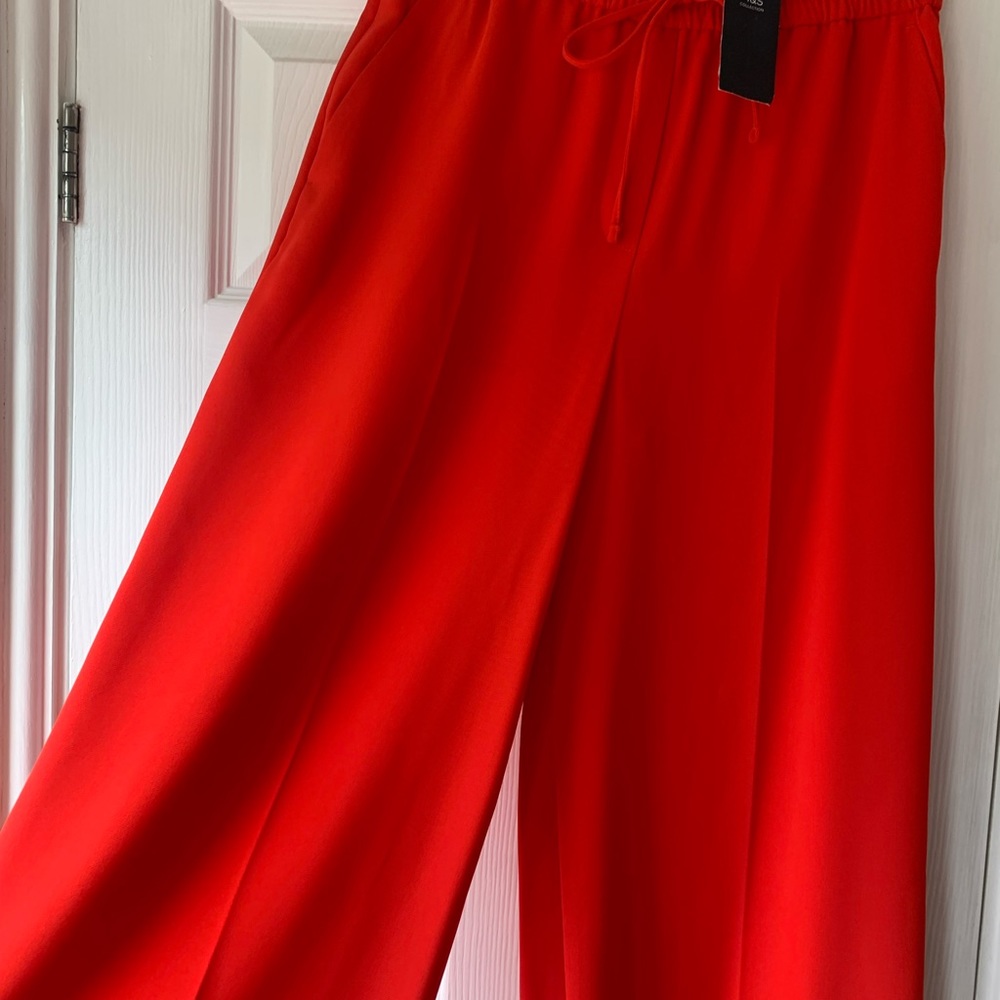 M&S wide leg trousers light weight / thin - Picture 3 of 5